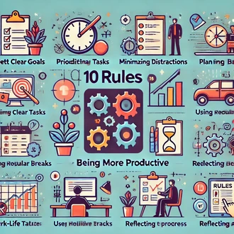 10 rules for being more productive at work