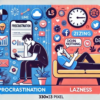 Procrastinating is being lazy - procrastination
