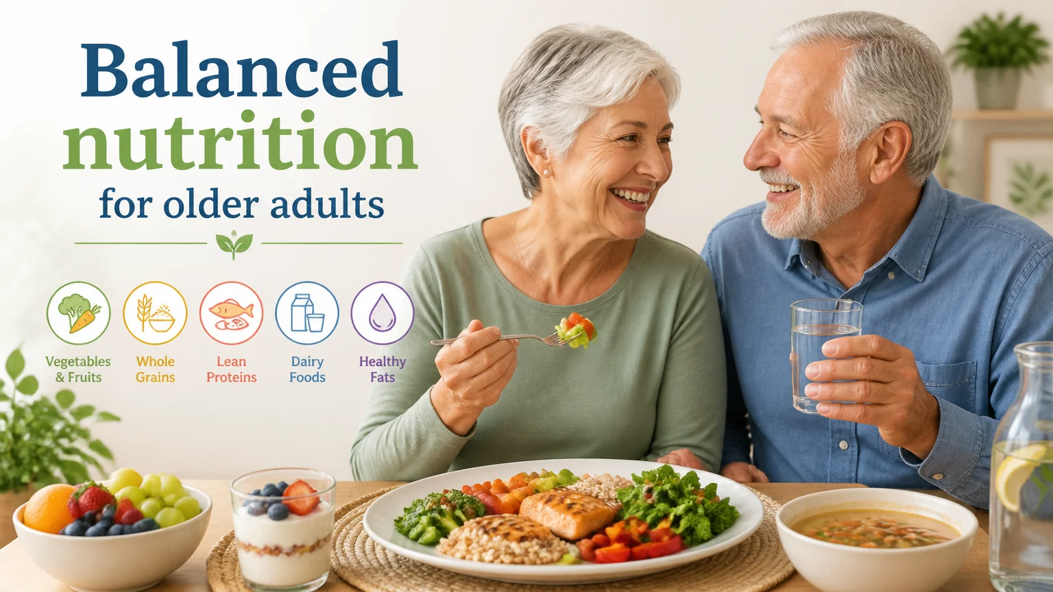 Balanced nutrition for older adults - nutrition geriatrics