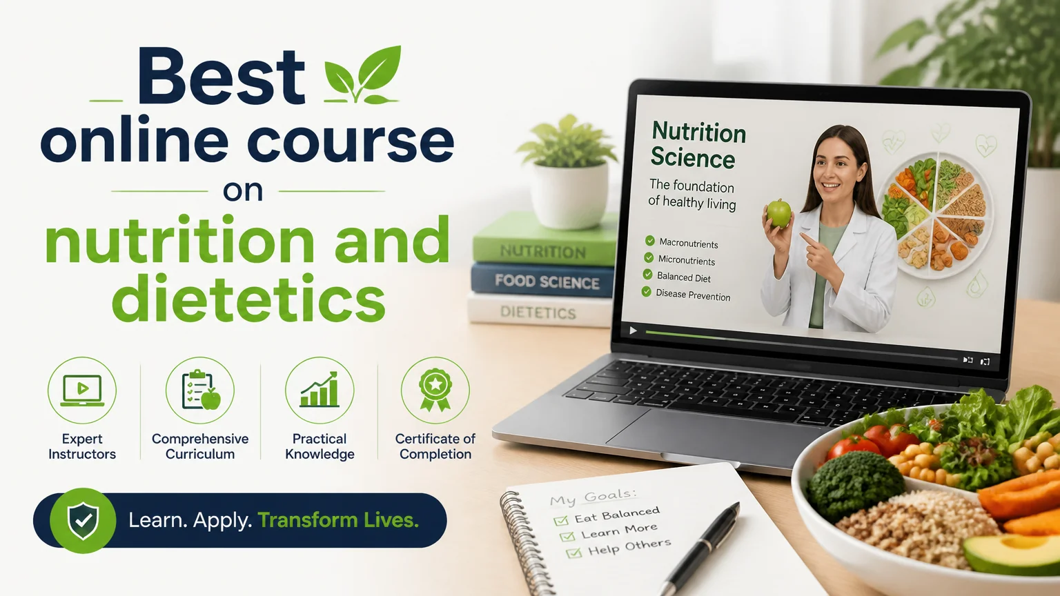 Best online course on nutrition and dietetics - nutrition