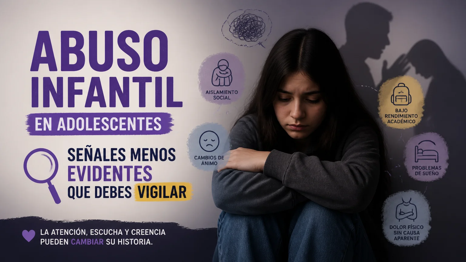 Child abuse in teens: less obvious signs to watch for - child abuse detection