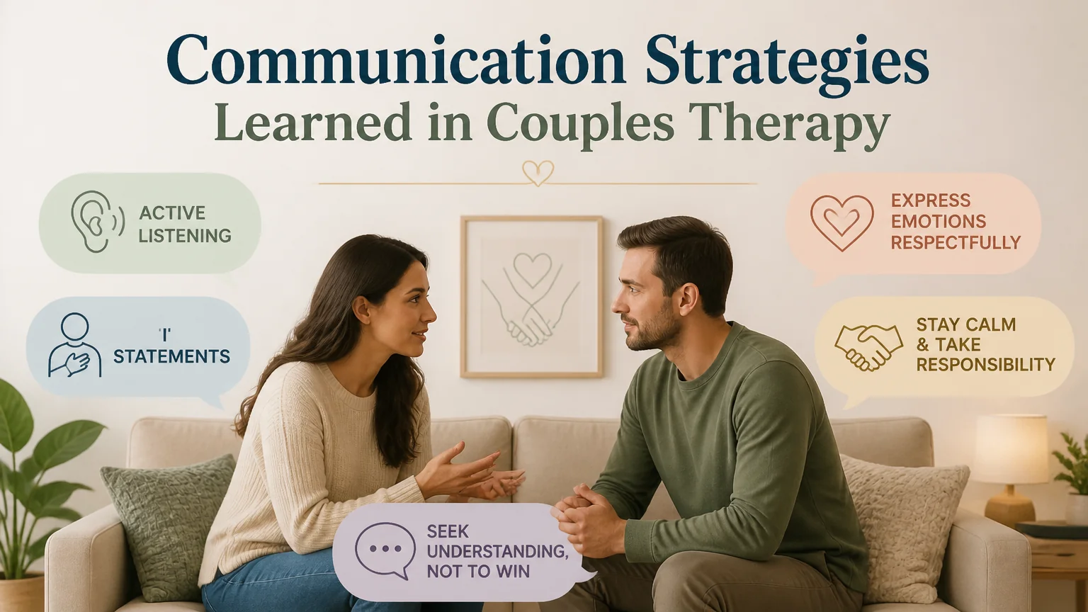 Communication strategies learned in couples therapy