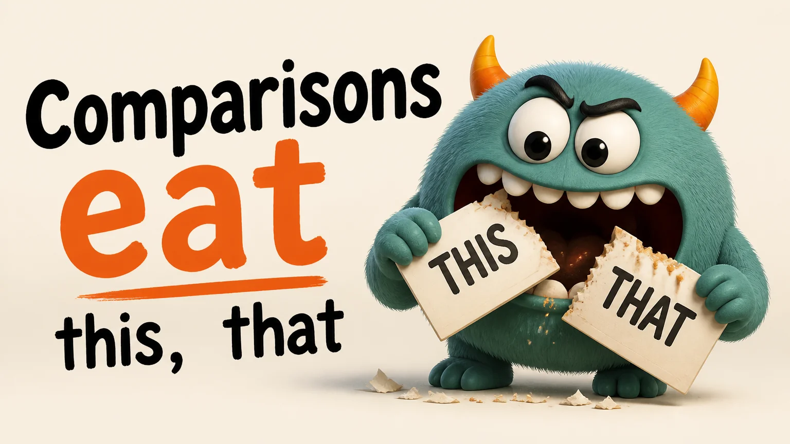 Comparisons eat this,  that - nutritional coaching