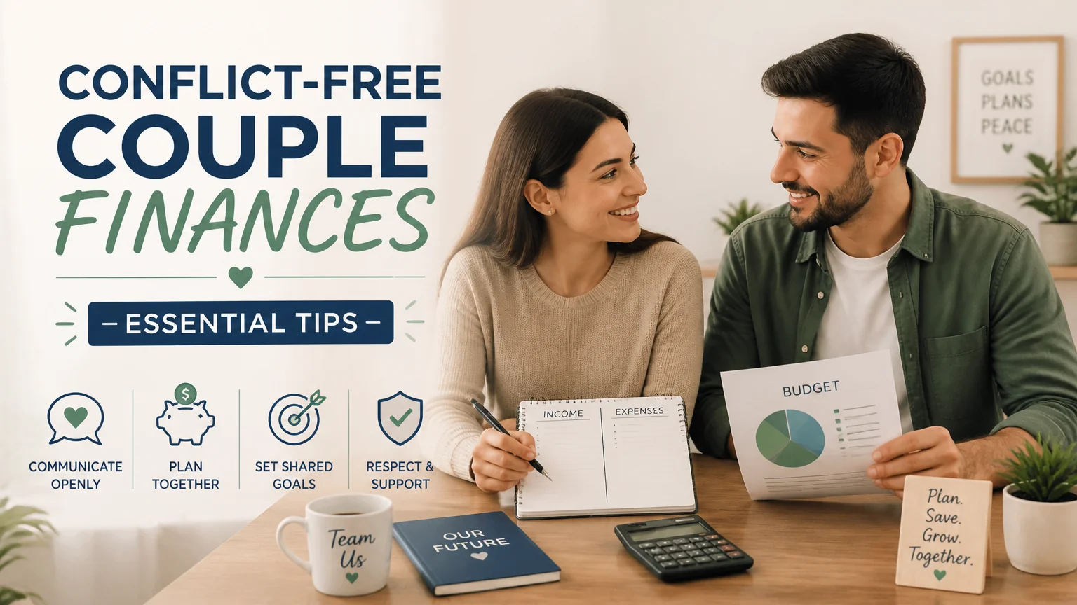 Conflict-free couple finances - essential tips - relationship improvement couples