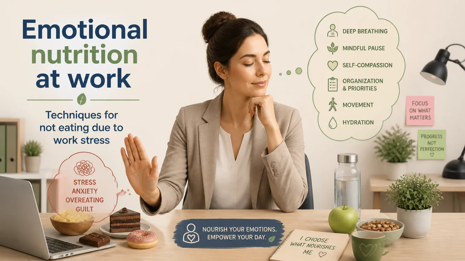 Emotional nutrition at work techniques for not eating due to work stress