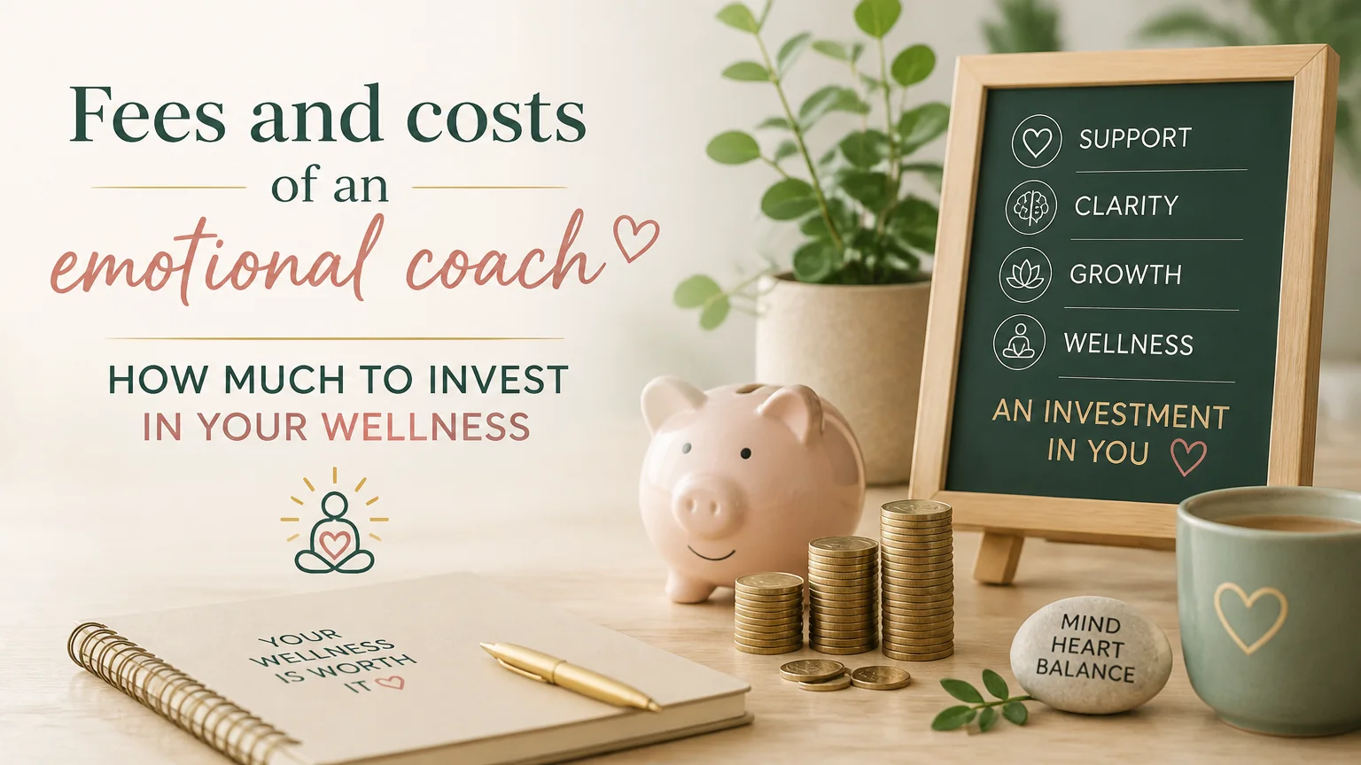 Fees and costs of an emotional coach how much to invest in your wellness - emotional coach