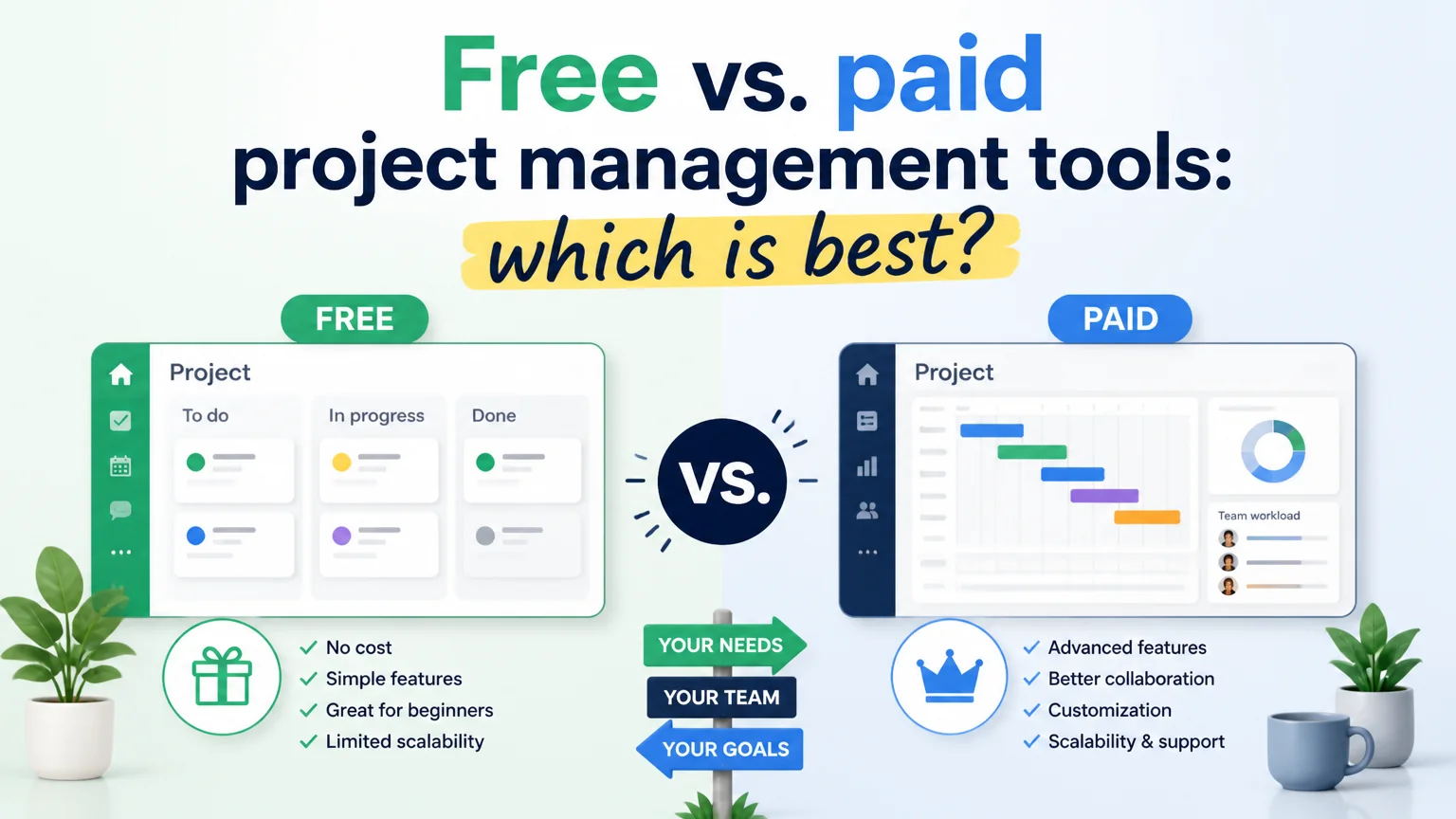 Free vs. paid project management tools: which is best?