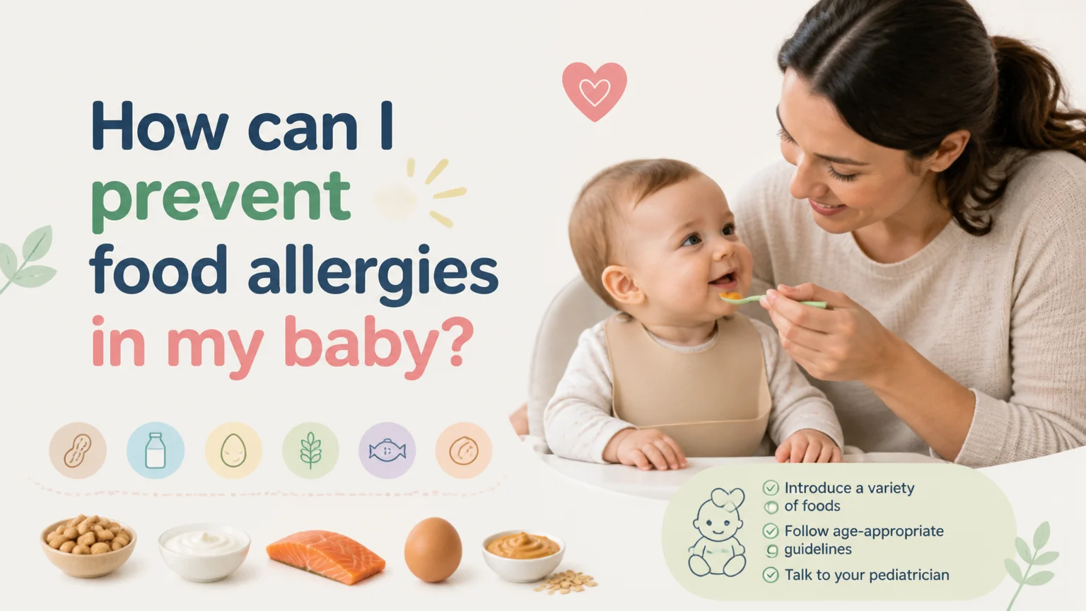 How can i prevent food allergies in my baby? - nutrition children