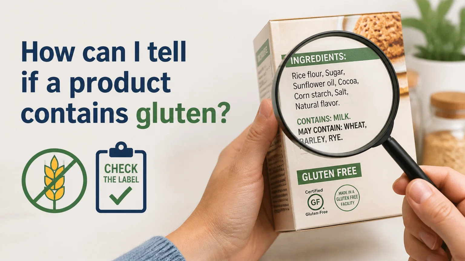 How can i tell if a product contains gluten? - nutrition celiac