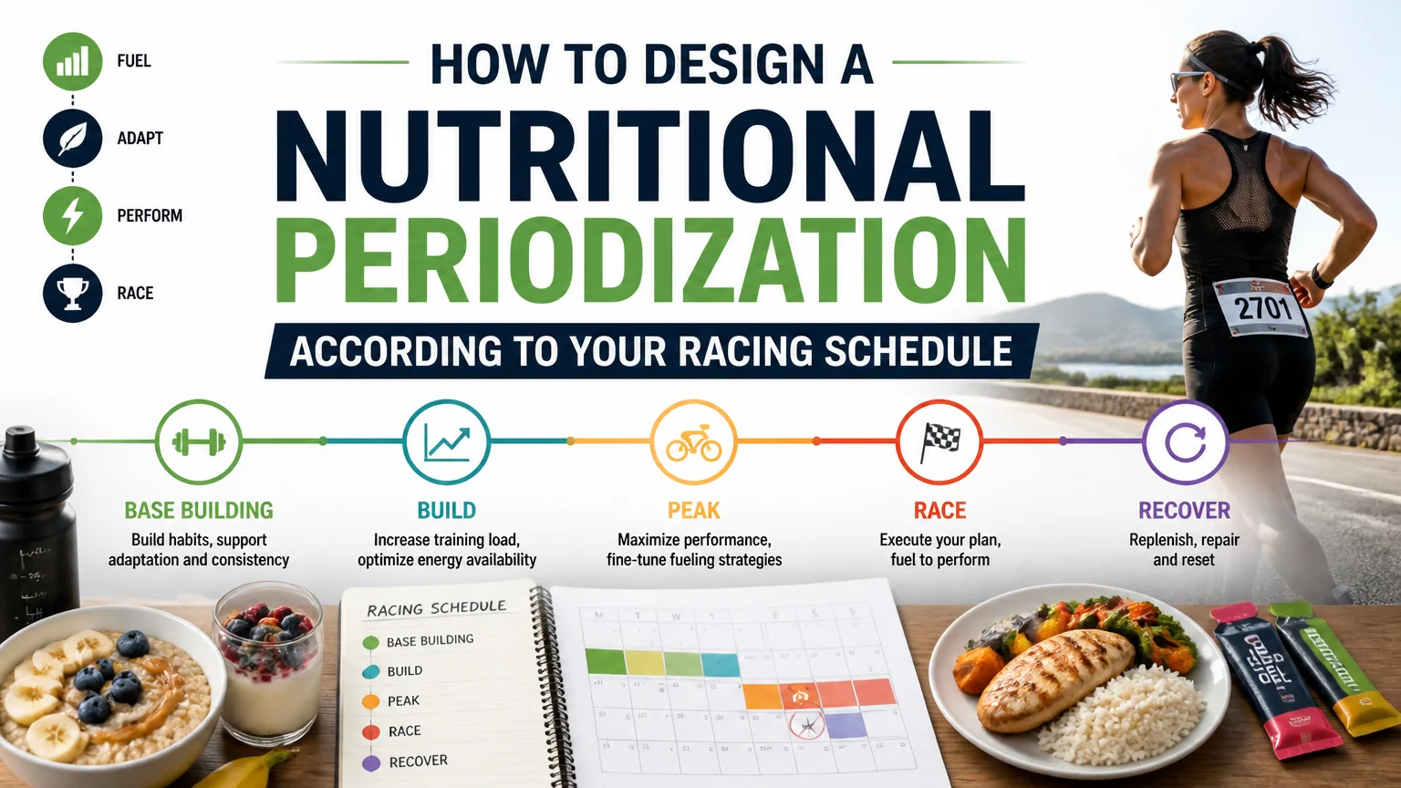 How to design a nutritional periodization according to your racing schedule - sports nutrition