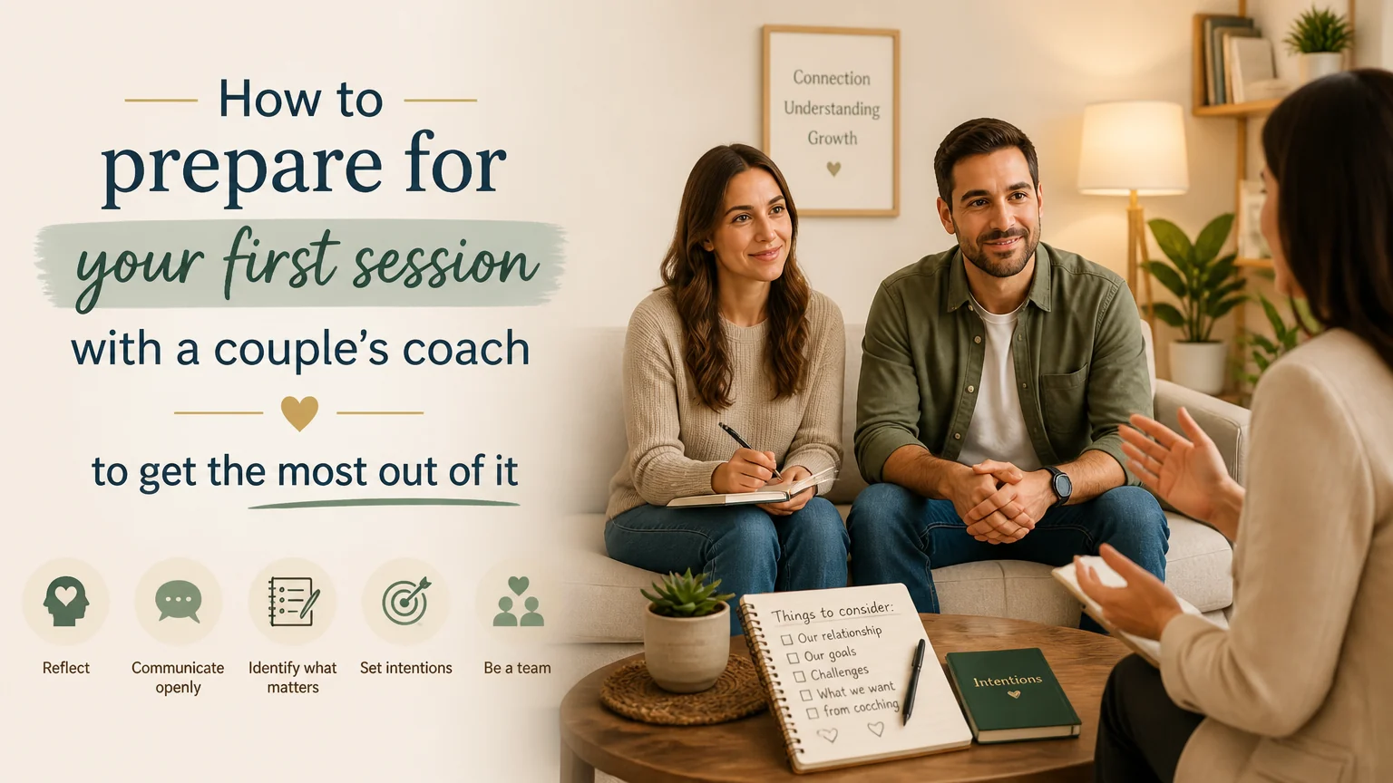 How to prepare for your first session with a couple's coach to get the most out of it - couples coach