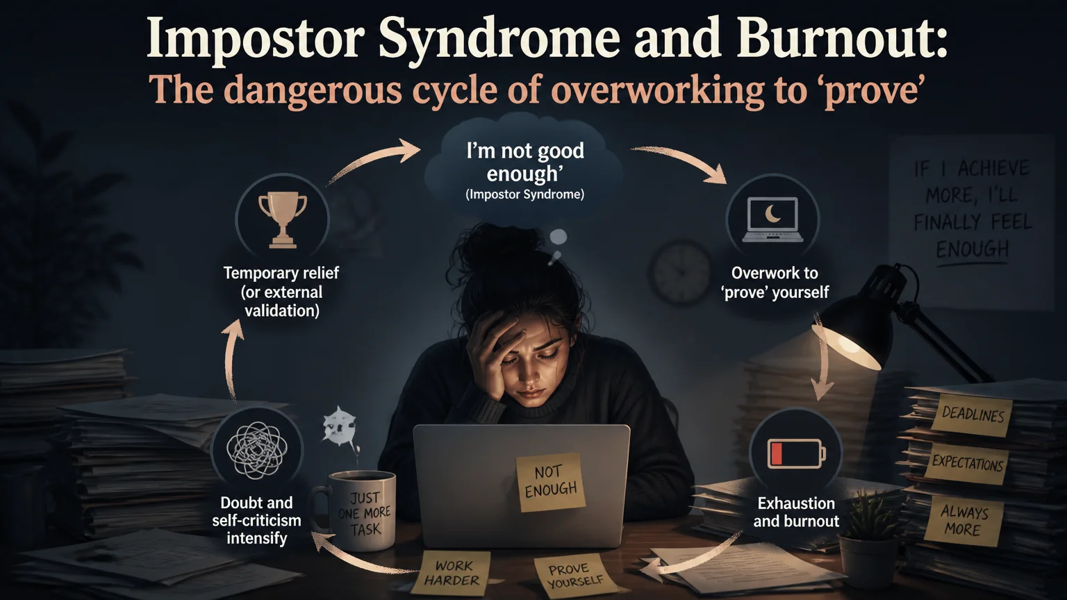 Impostor syndrome and burnout: the dangerous cycle of overworking to 'prove - syndrome impostor