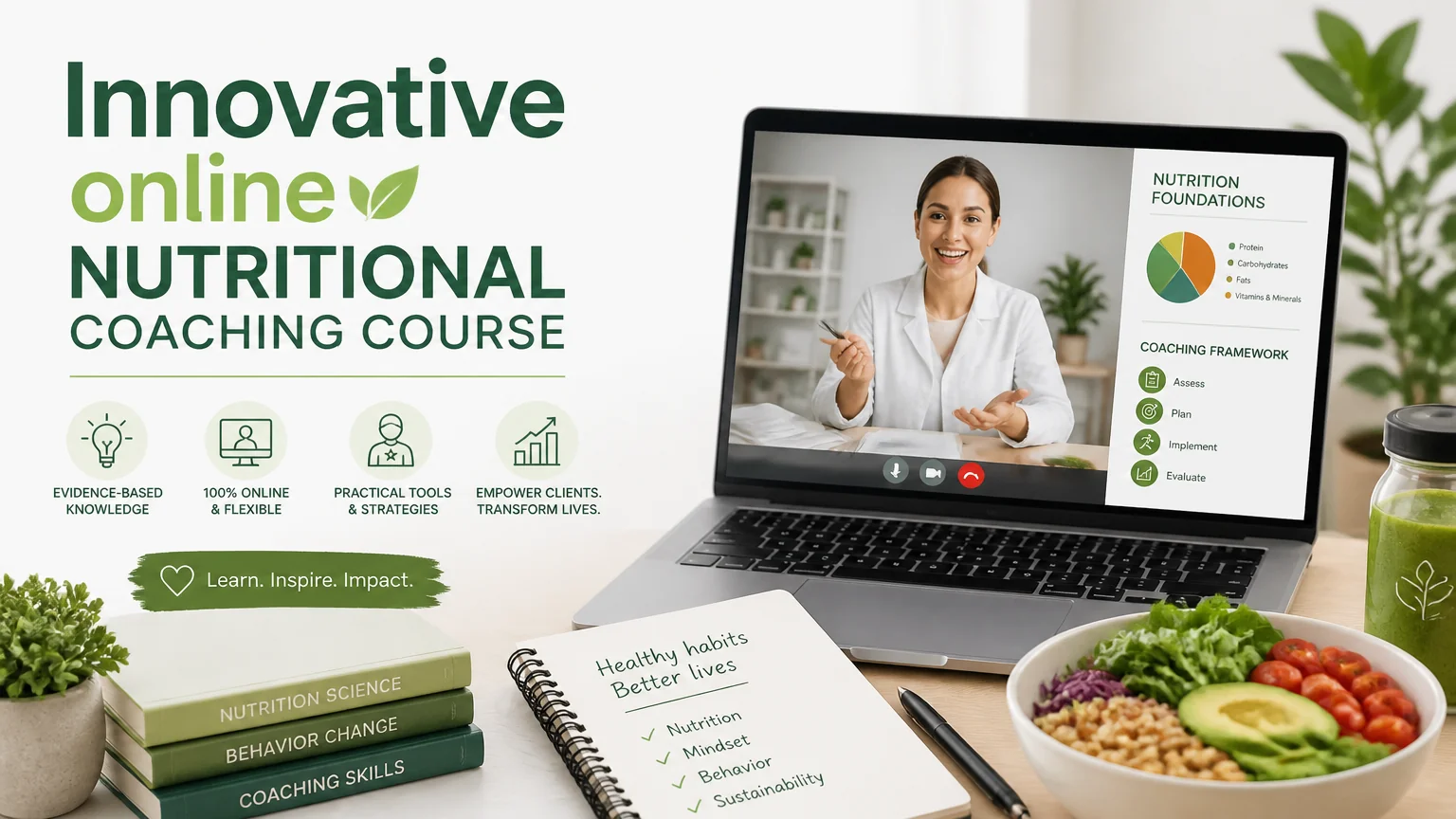 Innovative online nutritional coaching course - nutritional coaching