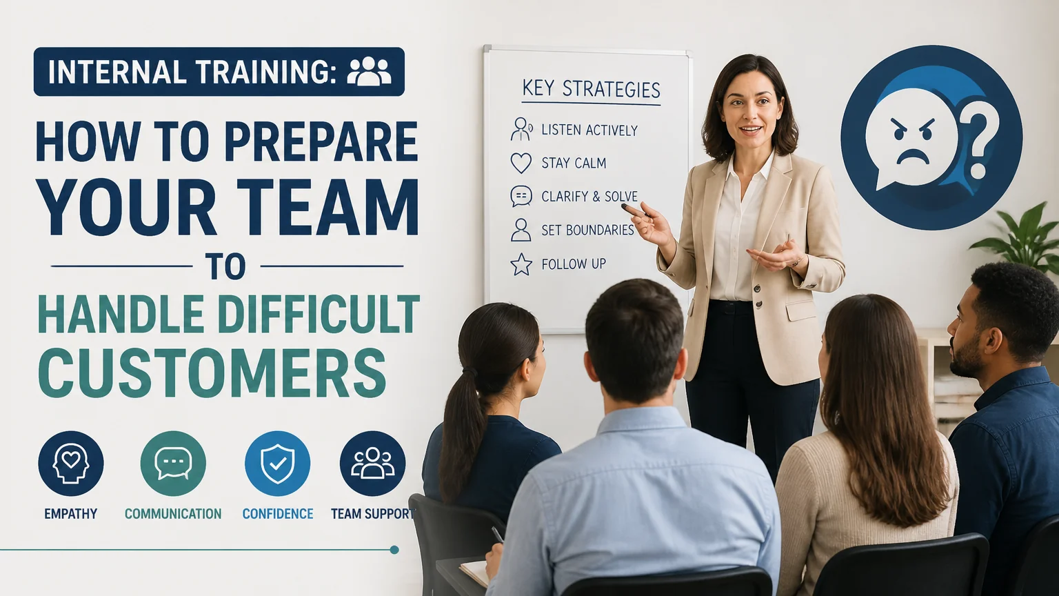Internal training: how to prepare your team to handle difficult customers - handling difficult customers