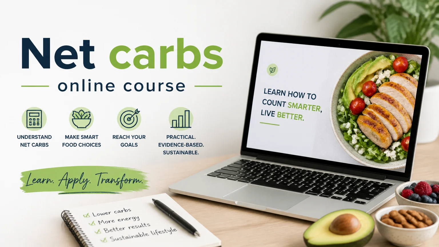 Net carbs online course - ketogenic nutrition