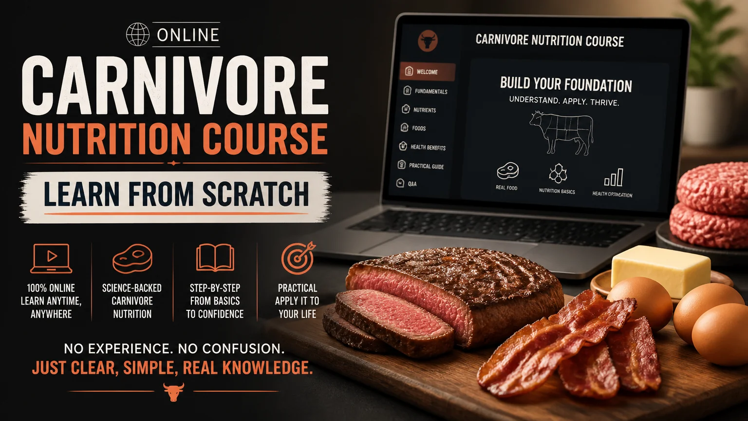 Online carnivore nutrition course: learn from scratch