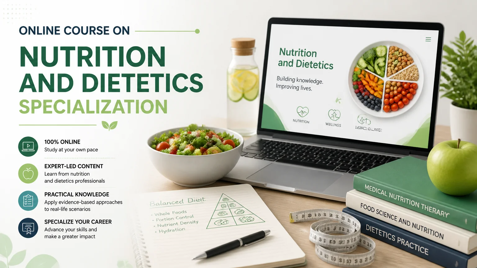 Online course on nutrition and dietetics specialization
