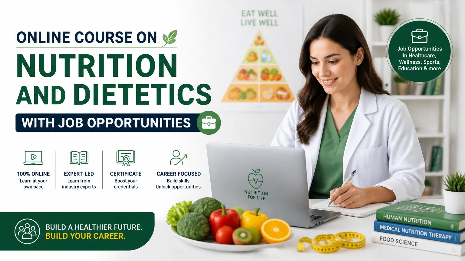 Online course on nutrition and dietetics with job opportunities - nutrition
