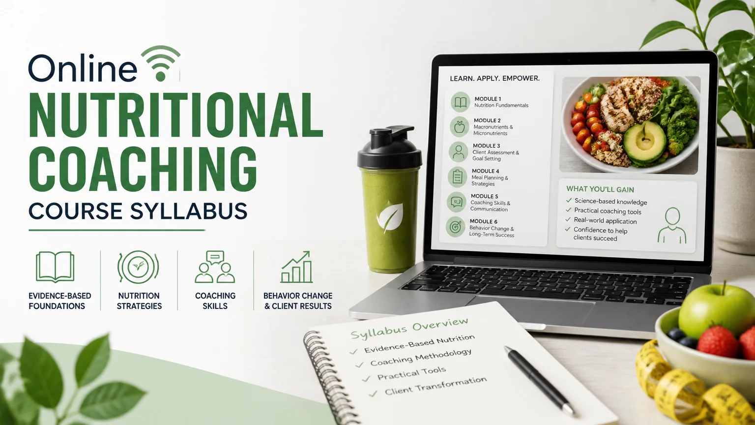 Online nutritional coaching course syllabus - nutritional coaching