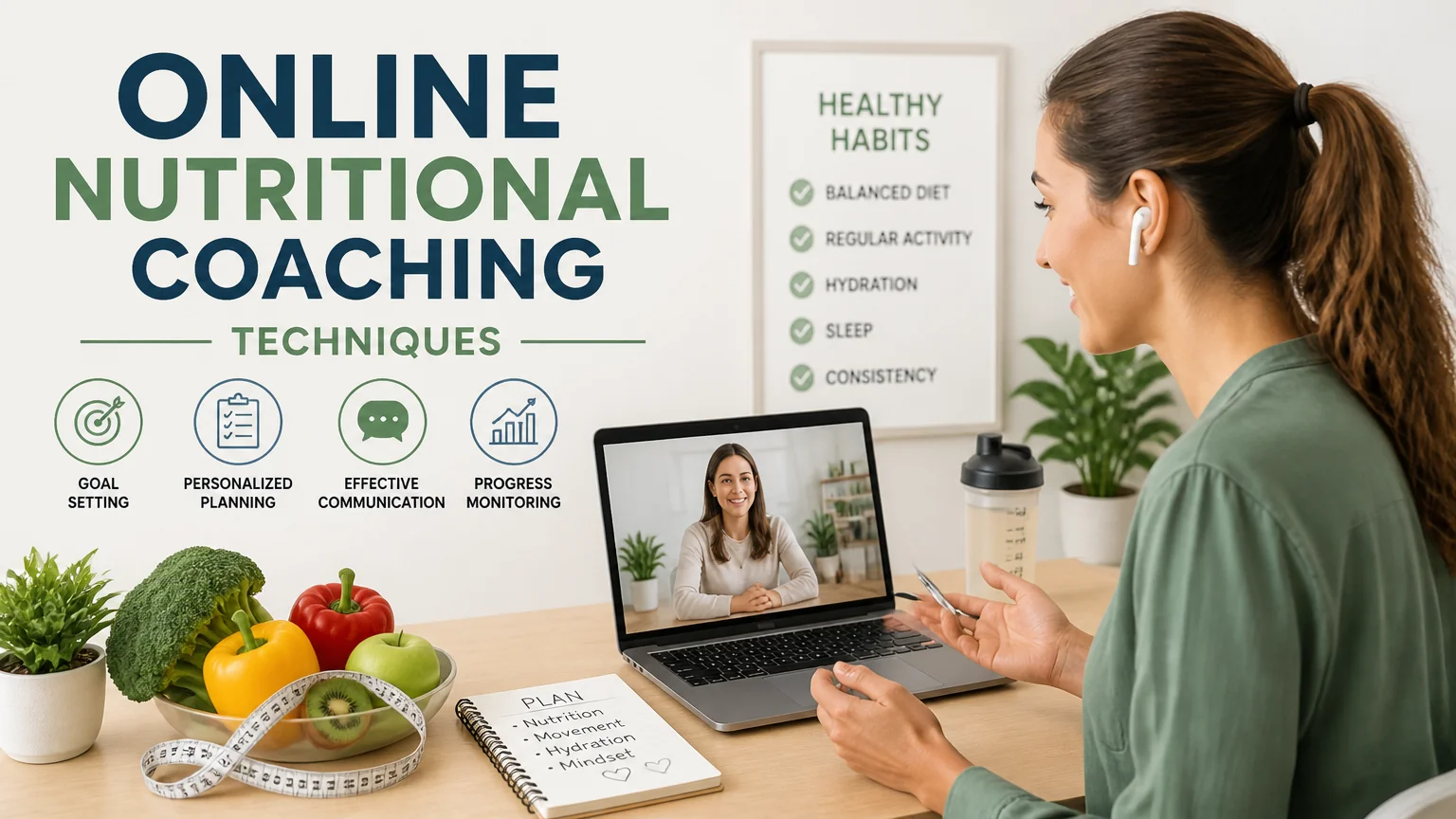 Online nutritional coaching techniques - nutritional coaching