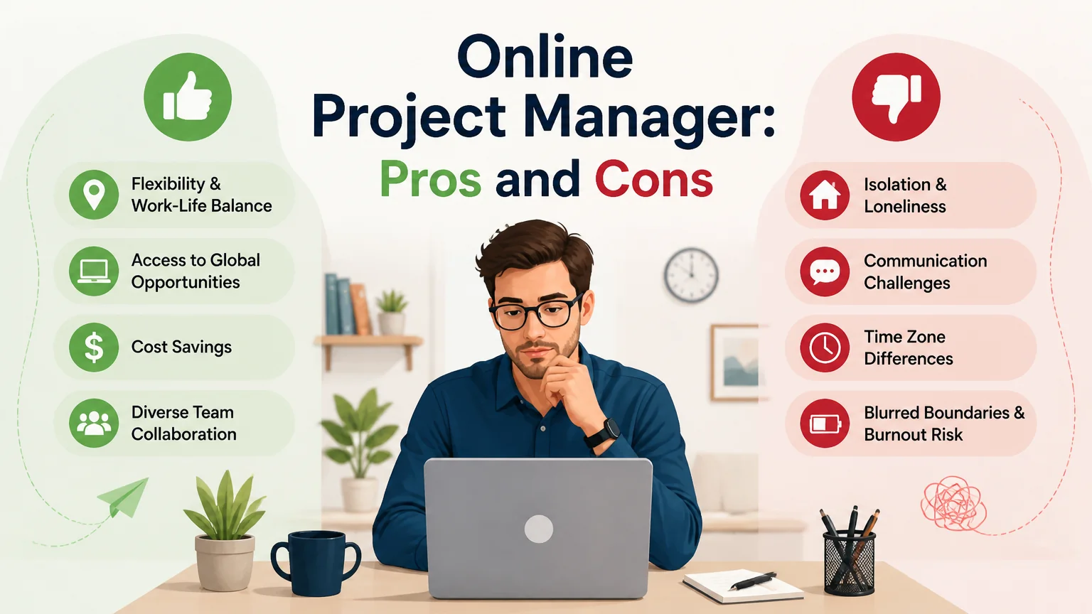 Online project manager: pros and cons - manager projects