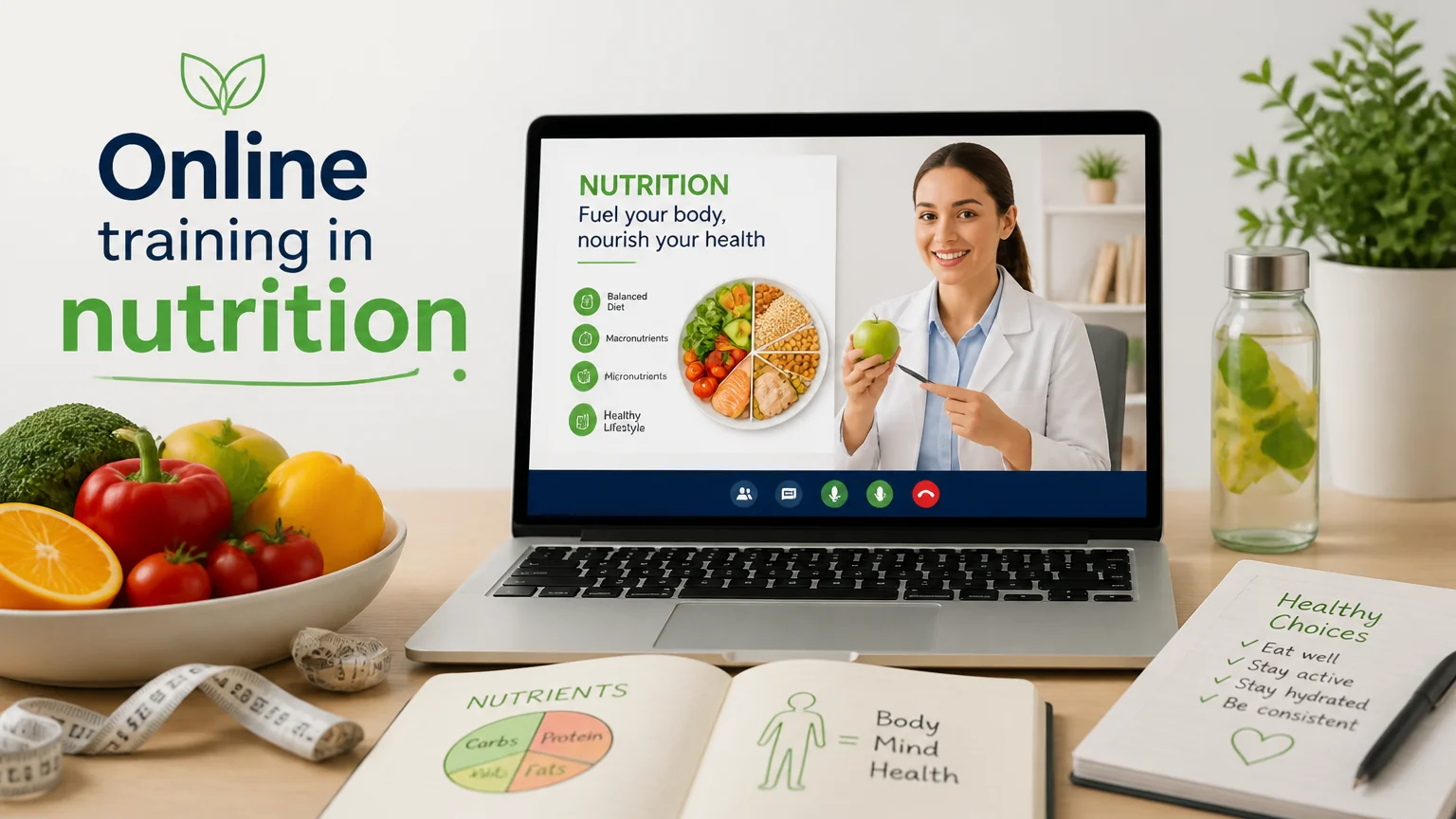 Online training in nutrition