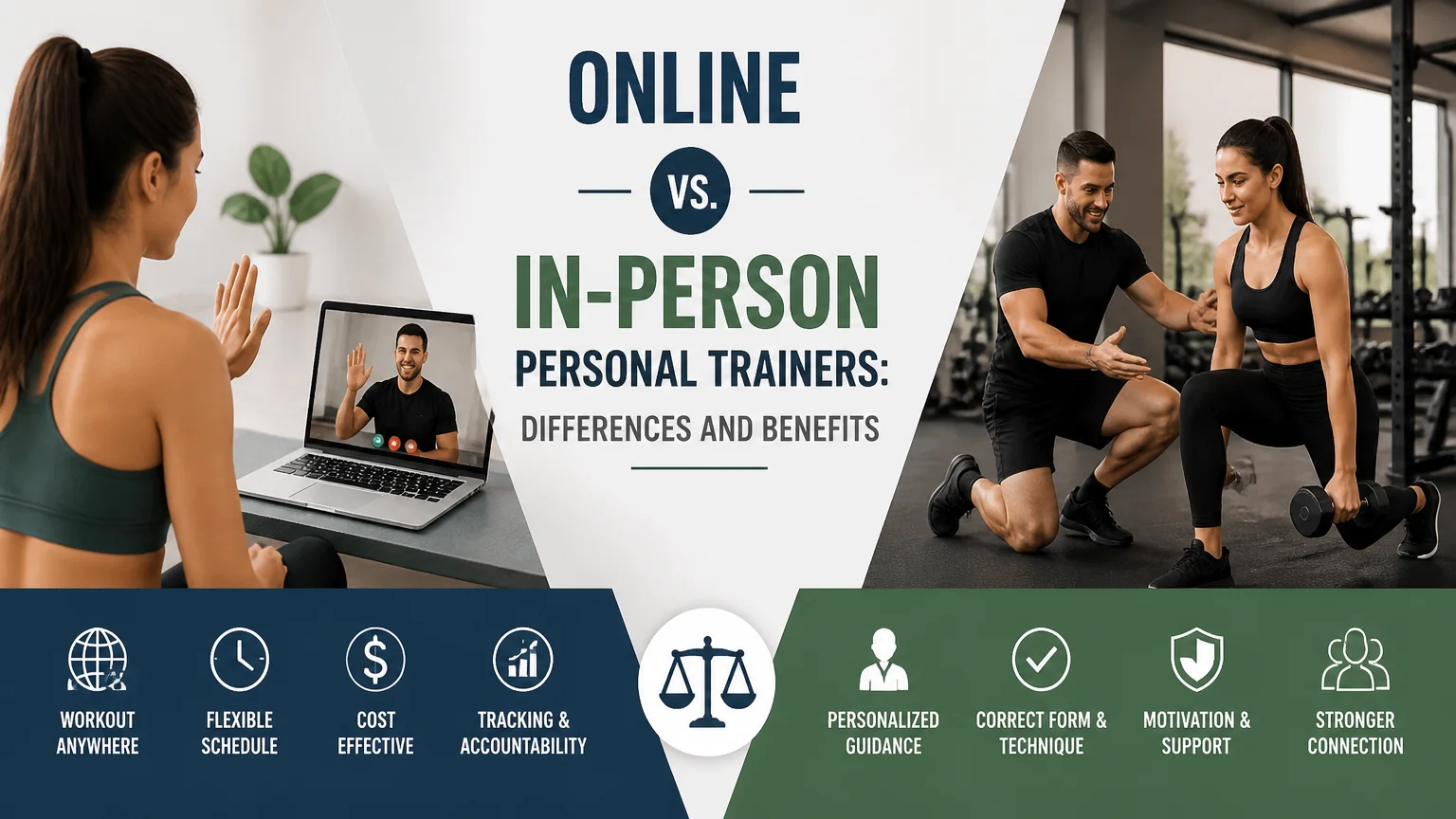 Online vs. in-person personal trainers: differences and benefits - personal trainer