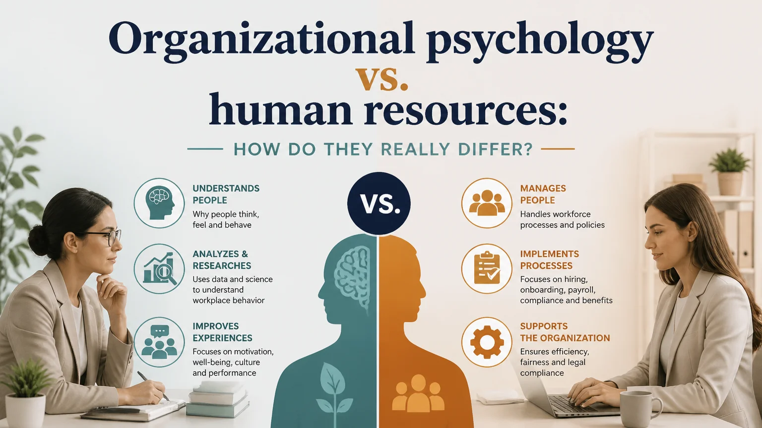 Organizational psychology vs. human resources: how do they really differ? - psychology organizational