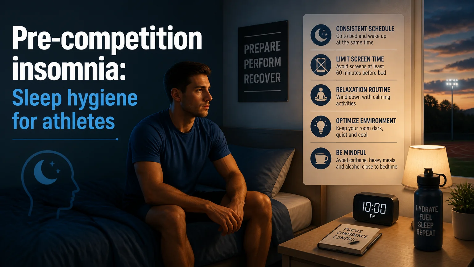 Pre-competition insomnia: sleep hygiene for athletes