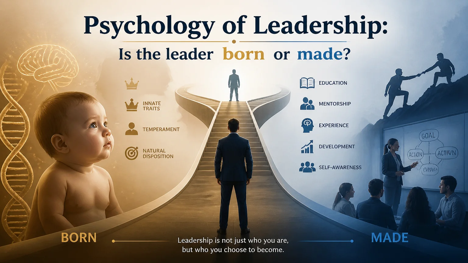 Psychology of leadership: is the leader born or made?