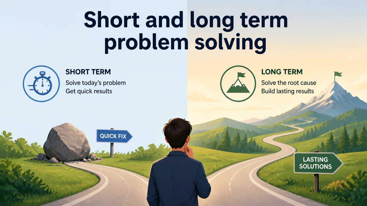 Short  and long term problem solving - coaching business