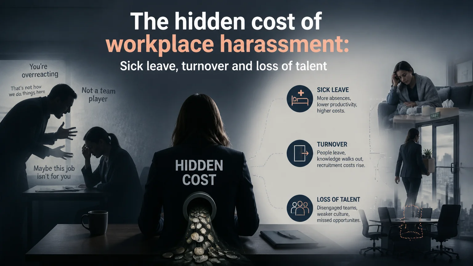 The hidden cost of workplace harassment: sick leave, turnover and loss of talent