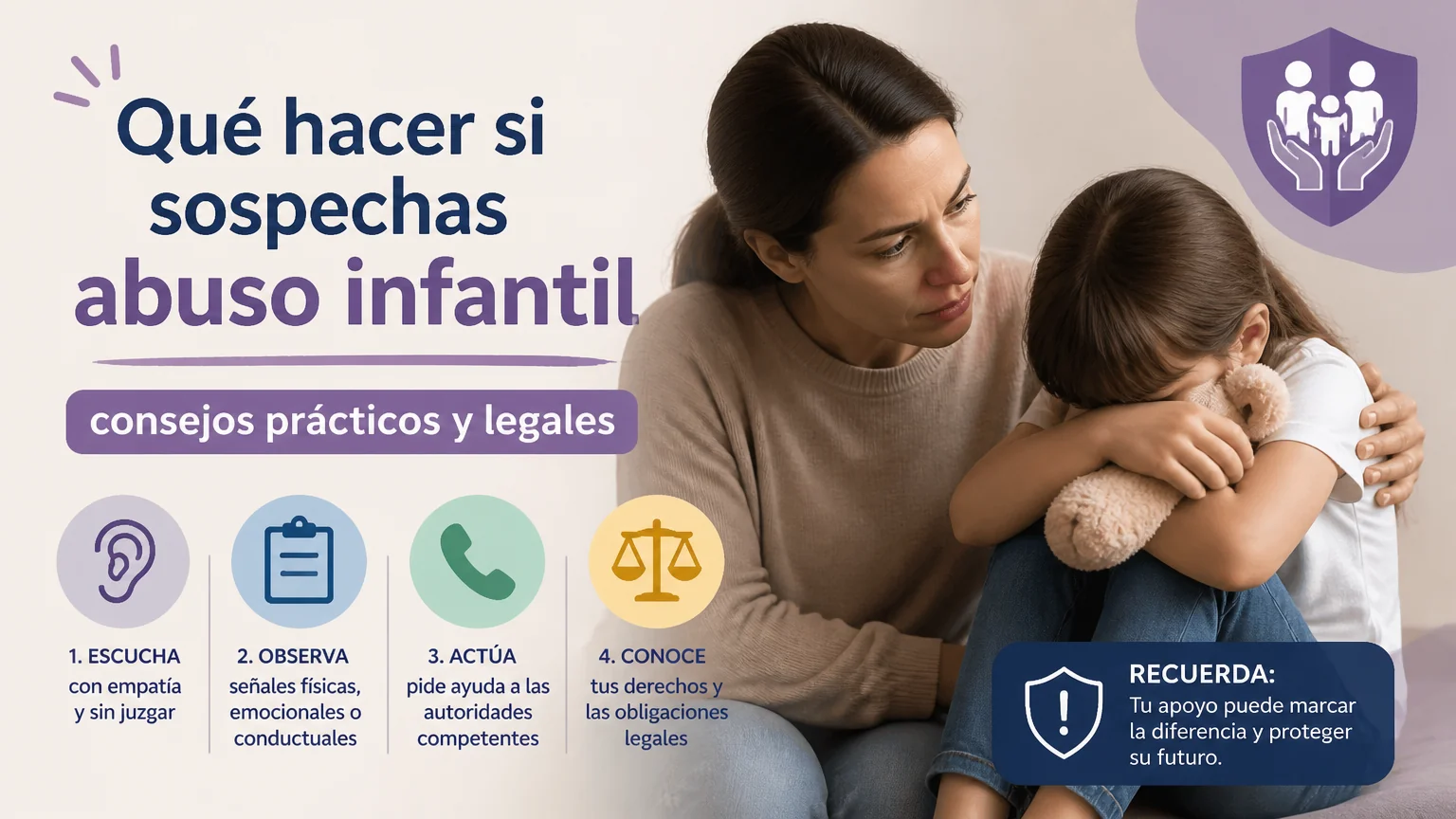 What to do if you suspect child abuse: practical and legal advice - child abuse detection