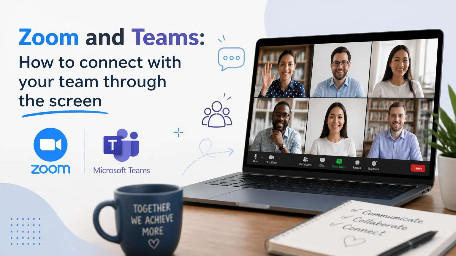 Zoom and teams: how to connect with your team through the screen - communication non verbal businesses